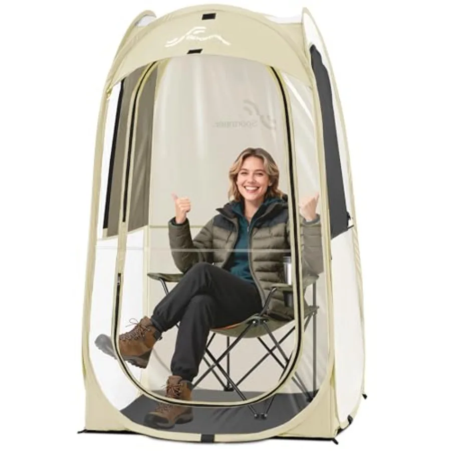 Clear Sport Tent 1 Person Transparent Outdoor Pop-Up Tent Lightweight and Portable Weather Shelter for Parents Windproof Cold W
Clear Sport Tent 1 Person Transparent Outdoor Pop-Up Tent Lightweight and Portable Weather Shelter for Parents Windproof Cold W