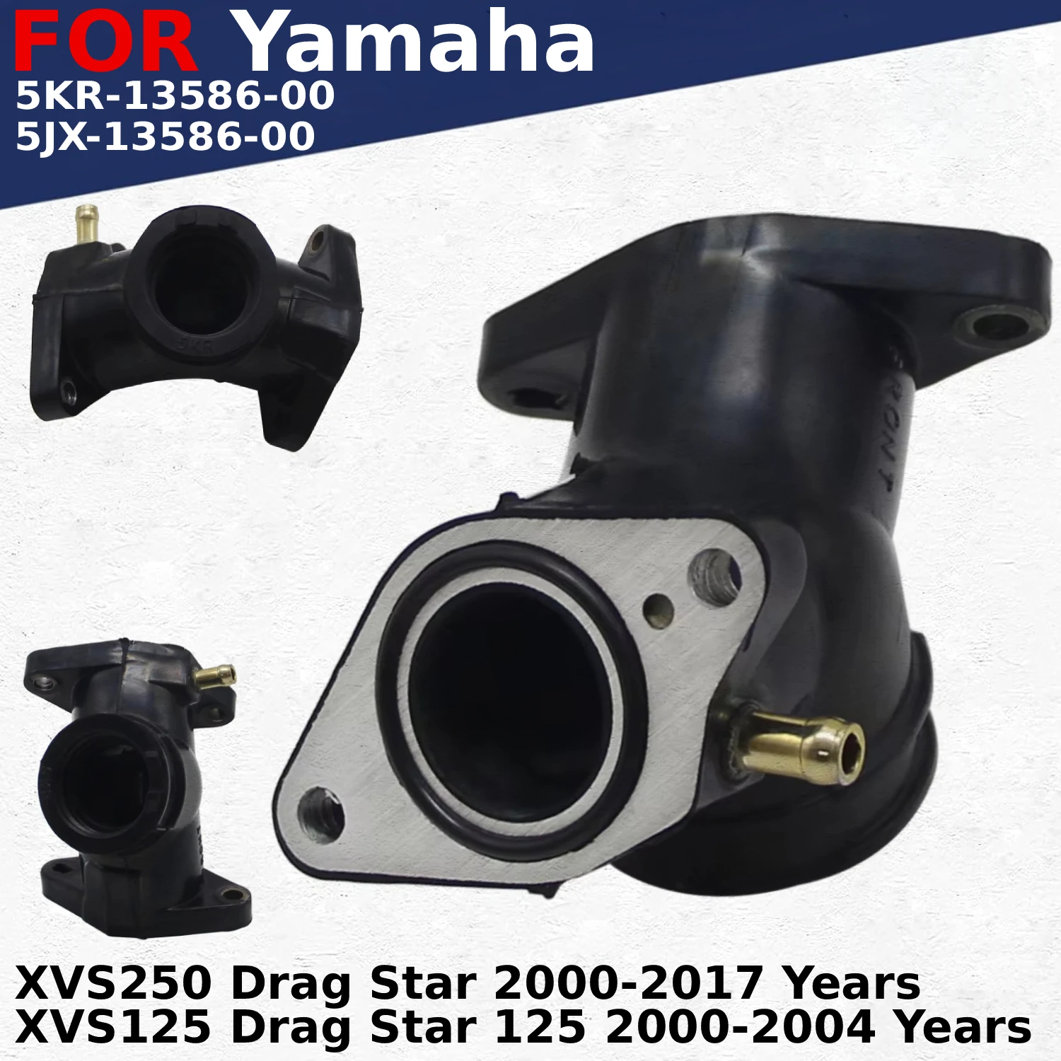 Carburetor Interface Manifold Intake Glue for Yamaha XVS250 Drag Star 125 XVS125 5JX-13586-00 5KR-13586-00
Carburetor Interface Manifold Intake Glue for Yamaha XVS250 Drag Star 125 XVS125 5JX-13586-00 5KR-13586-00