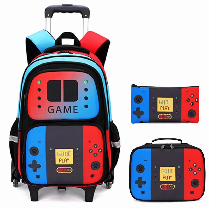 3PCS Kids Rolling Backpack for Boys Gamer Roller Wheels Bookbag with Lunch Box Travel Lightweight Roller School Bag for Teen
3PCS Kids Rolling Backpack for Boys Gamer Roller Wheels Bookbag with Lunch Box Travel Lightweight Roller School Bag for Teen