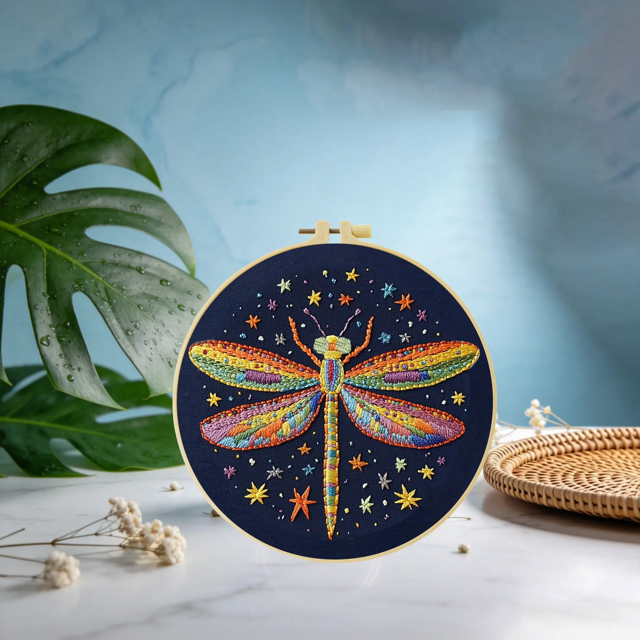 1pc 20X20CM/15X15CM Colorful dragonfly water-soluble paper Embroidery Starter Kit DIY Cross Stitch Sewing Art for Gift
1pc 20X20CM/15X15CM Colorful dragonfly water-soluble paper Embroidery Starter Kit DIY Cross Stitch Sewing Art for Gift