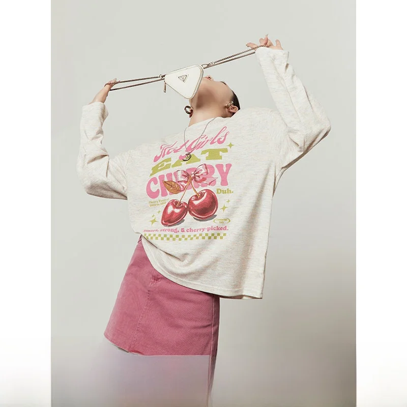 Cherry Blossom Print Women's T-shirt Loose Casual Style Long Sleeve Pink Floral Mesh Spring 2026 New Arrival Comfortable Brea...
Cherry Blossom Print Women's T-shirt Loose Casual Style Long Sleeve Pink Floral Mesh Spring 2026 New Arrival Comfortable Brea...