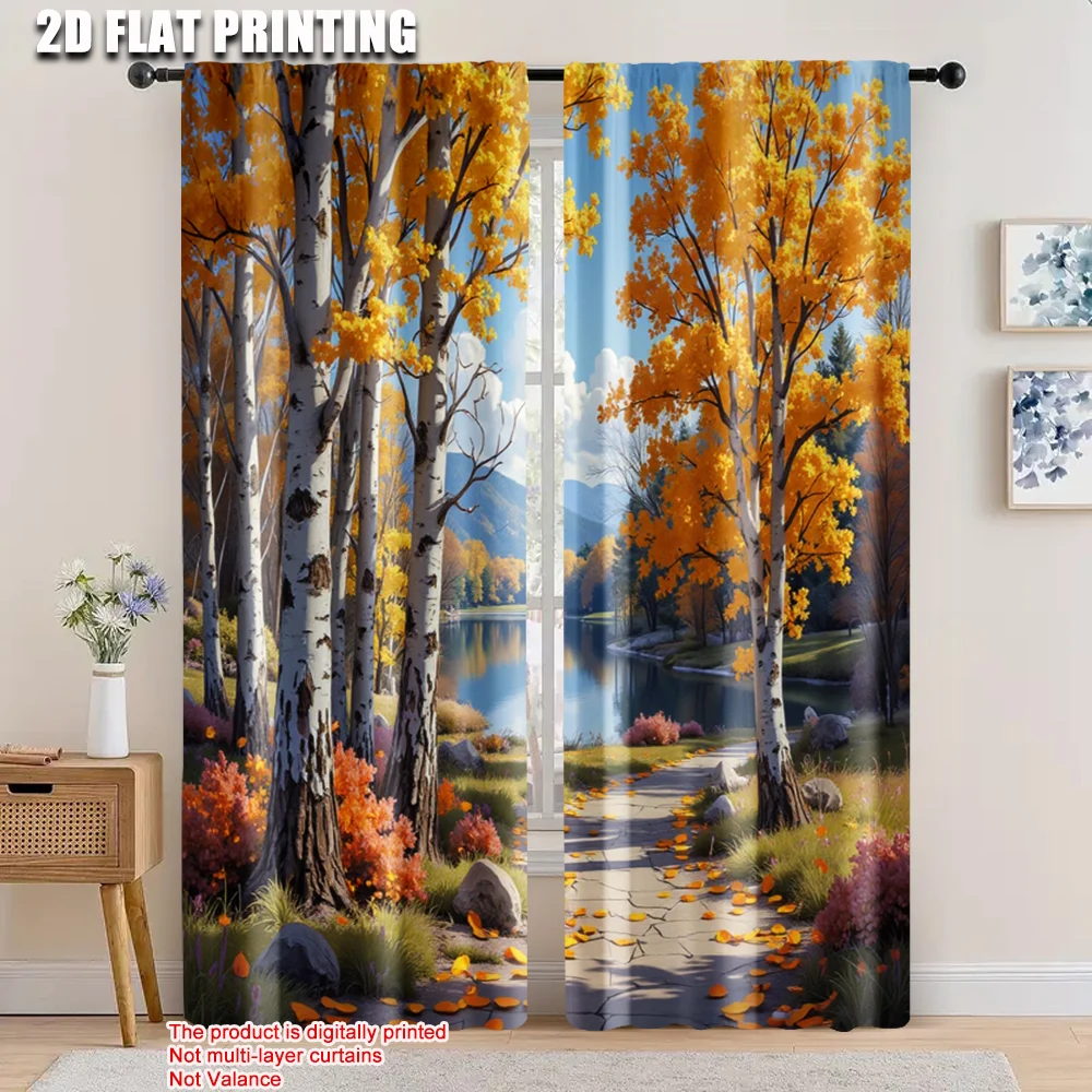 2pcs, 2D flat printing Drapes tree and lake Versatile Polyester Fabric,Without Electricity Festive Holiday Use for aesthetic
2pcs, 2D flat printing Drapes tree and lake Versatile Polyester Fabric,Without Electricity Festive Holiday Use for aesthetic