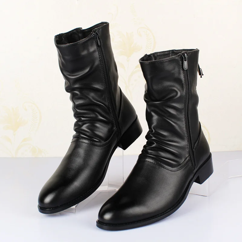 men's casual party banquet high motorcycle boots black trendy soft leather shoes cowboy autumn winter boot long botas masculinas
men's casual party banquet high motorcycle boots black trendy soft leather shoes cowboy autumn winter boot long botas masculinas
