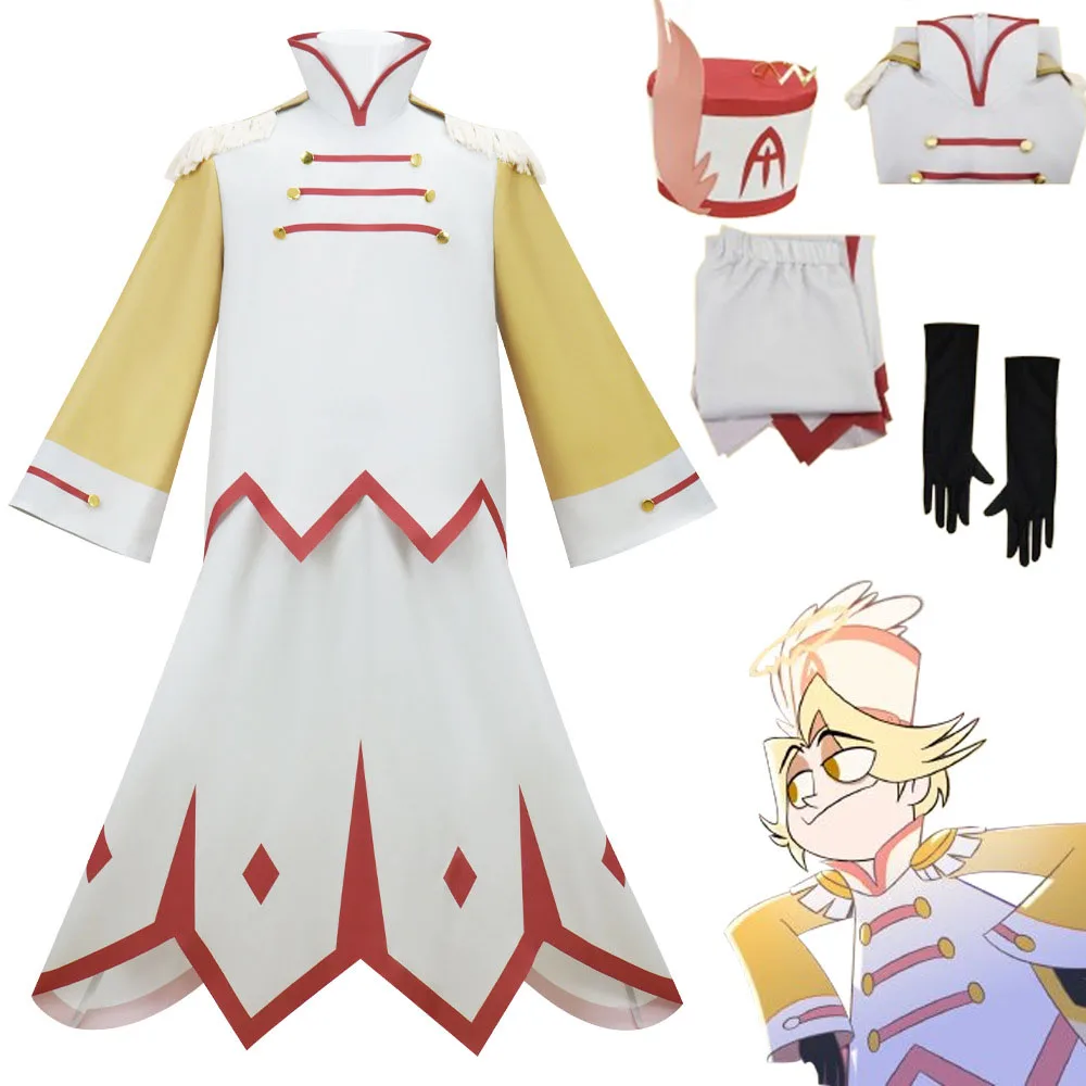 Hazbin Hotel Inspired Adam/Abel Cosplay Costume Set, White & Gold Exorcist Outfit with Hat & Gloves for Anime Conventions Party
Hazbin Hotel Inspired Adam/Abel Cosplay Costume Set, White & Gold Exorcist Outfit with Hat & Gloves for Anime Conventions Party