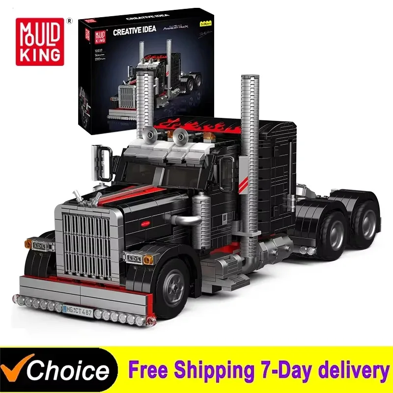 DIY 1797Pcs Technical American Truck Building Blocks Bricks Mould King 10037 Assembling Model Toys for Children Gift Set kids
DIY 1797Pcs Technical American Truck Building Blocks Bricks Mould King 10037 Assembling Model Toys for Children Gift Set kids