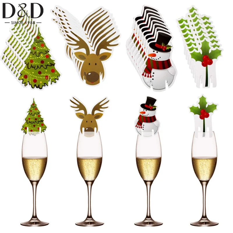 D&D 10pcs/set Christmas Wine Glass Markers Wine Cup Card Decoration Paper Drink Glass Identifiers Wine Tasting Party Decorations
D&D 10pcs/set Christmas Wine Glass Markers Wine Cup Card Decoration Paper Drink Glass Identifiers Wine Tasting Party Decorations