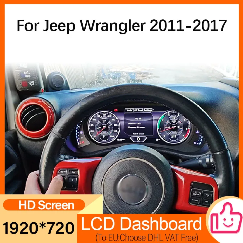 Linux Dash Cluster For Jeep Wrangler 2011-2017 LCD Screen Display Instrument Car Digital Board Virtual Cockpit Panel Speedometer
Linux Dash Cluster For Jeep Wrangler 2011-2017 LCD Screen Display Instrument Car Digital Board Virtual Cockpit Panel Speedometer