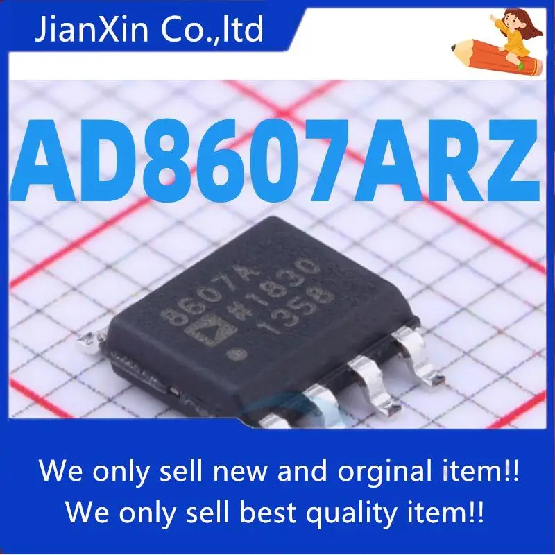 5 шт., 100% оригинальные новые AD8607ARZ-REEL7 SOP8 AD8607ARZ Silkscreen 8607A усилитель
5 шт., 100% оригинальные новые AD8607ARZ-REEL7 SOP8 AD8607ARZ Silkscreen 8607A усилитель