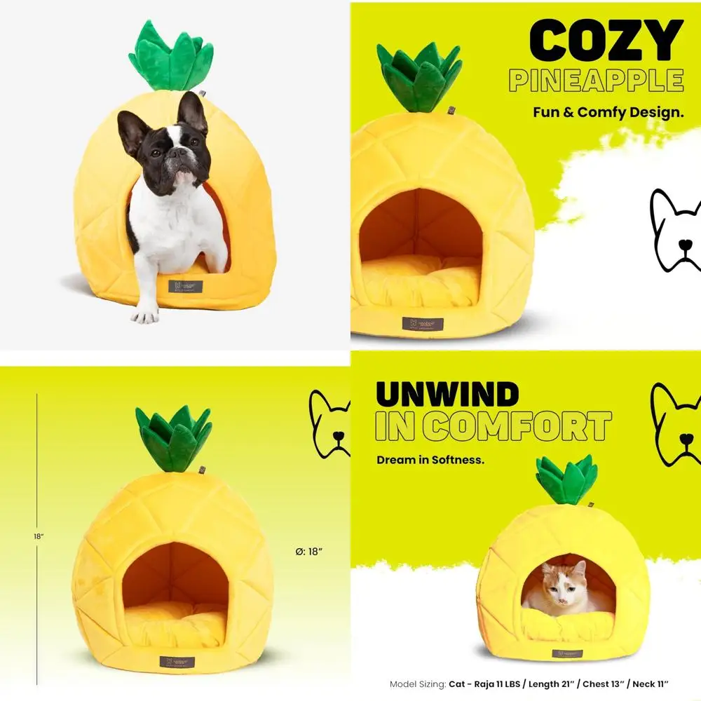 tropical themed pet beds: pineapple and prive 18-inch options
tropical themed pet beds: pineapple and prive 18-inch options