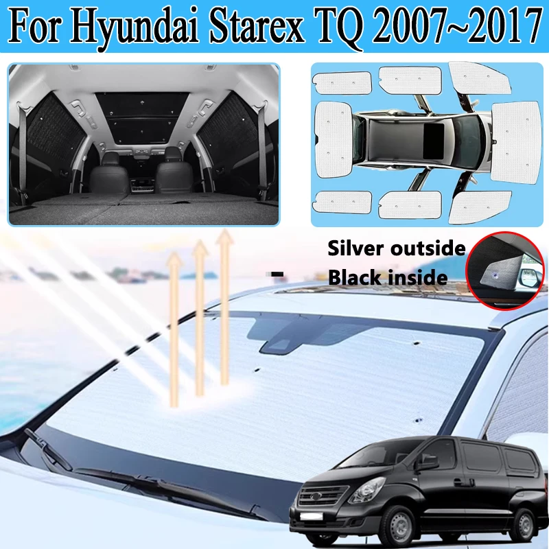 Солнцезащитный козырек с полным покрытием для Hyundai Starex TQ H 1 iMax Cargo iLoad 2007 ~ 2017, автомобильный солнцезащитный козырек, анти-УФ-блоки для конфиденциальности, аксессуары
Солнцезащитный козырек с полным покрытием для Hyundai Starex TQ H 1 iMax Cargo iLoad 2007 ~ 2017, автомобильный солнцезащитный козырек, анти-УФ-блоки для конфиденциальности, аксессуары