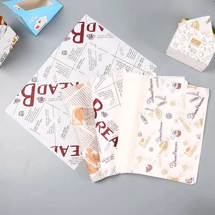 Recyclable Food Grade wholesale promotion disposable food packaging paper wax paper
Recyclable Food Grade wholesale promotion disposable food packaging paper wax paper