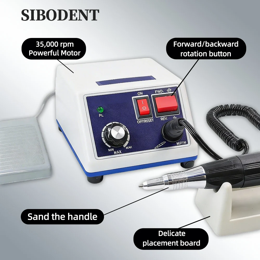 Микрополировальный мотор для зуботехнических лабораторий, тип E, 35000 об/мин, с набором зуботехнических полировочных инструментов 8/102/204
Микрополировальный мотор для зуботехнических лабораторий, тип E, 35000 об/мин, с набором зуботехнических полировочных инструментов 8/102/204