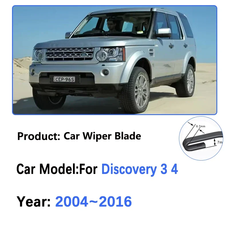 Car Windscreen Wipers For Land Rover Discovery LR3 LR4 3 4 2004~2016 Front Hybrid Wiper Blades Window Brushes Auto Accessorie
Car Windscreen Wipers For Land Rover Discovery LR3 LR4 3 4 2004~2016 Front Hybrid Wiper Blades Window Brushes Auto Accessorie