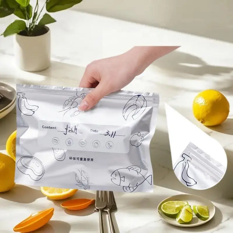 10pcs Aluminum Foil Fresh-keeping Bags Reusable Self Seal Packaging Bag Thickened Avoid Light Food Storage Bag Fruit
10pcs Aluminum Foil Fresh-keeping Bags Reusable Self Seal Packaging Bag Thickened Avoid Light Food Storage Bag Fruit