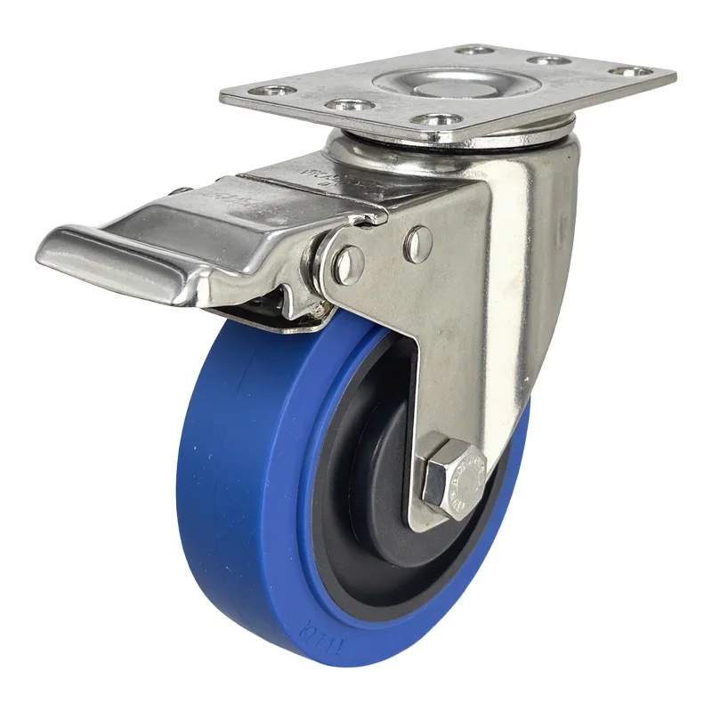 4pcs 5inch medium304 stainless steel rubber caster 125mm mute no rust silent wheel rigid swivel brake wheel Industrial casters
4pcs 5inch medium304 stainless steel rubber caster 125mm mute no rust silent wheel rigid swivel brake wheel Industrial casters