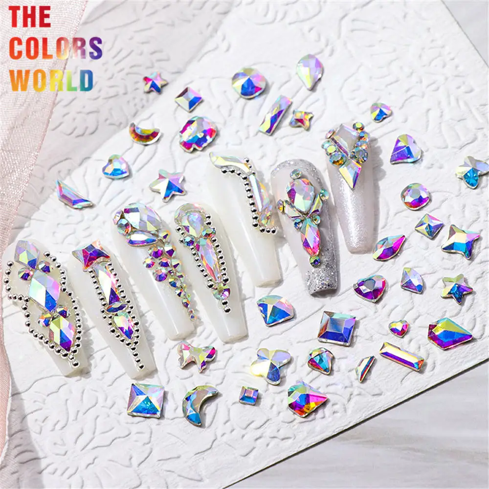TCST-051 Multi-color AB Glass Rhinestones 3D Crystal Gems Flat Back Glue On Stones For DIY Nails Art Fabric Clothes Decoration
TCST-051 Multi-color AB Glass Rhinestones 3D Crystal Gems Flat Back Glue On Stones For DIY Nails Art Fabric Clothes Decoration