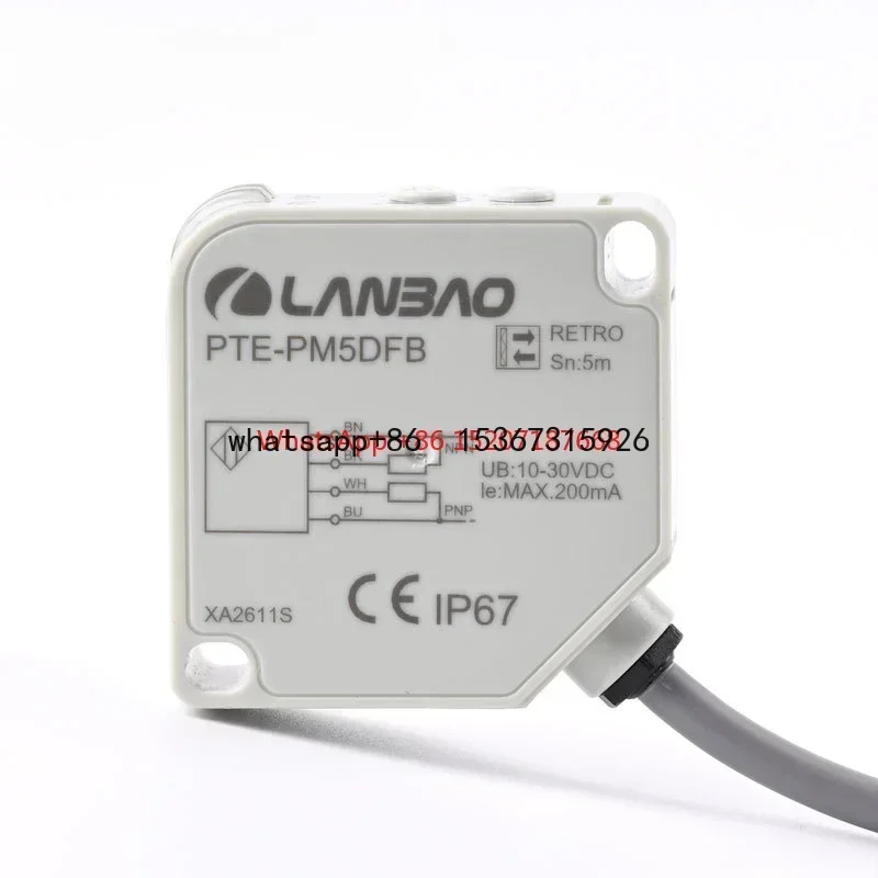 PTE-PM series big square 5m red light NPN+PNP Polarized reflection photoelectric proximity sensor
PTE-PM series big square 5m red light NPN+PNP Polarized reflection photoelectric proximity sensor
