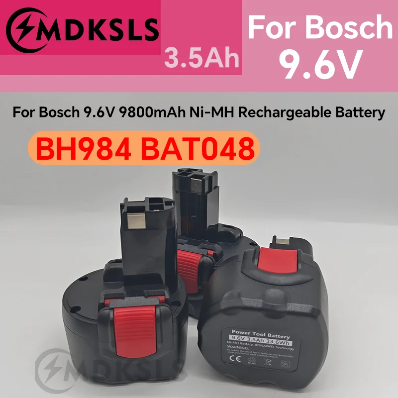 2026 New BAT048 for Bosch 9.6V 3500mAh Ni-MH Rechargeable Battery Power Tools Battery for Bosch PSR 960 BH984 BAT048 BAT119
2026 New BAT048 for Bosch 9.6V 3500mAh Ni-MH Rechargeable Battery Power Tools Battery for Bosch PSR 960 BH984 BAT048 BAT119