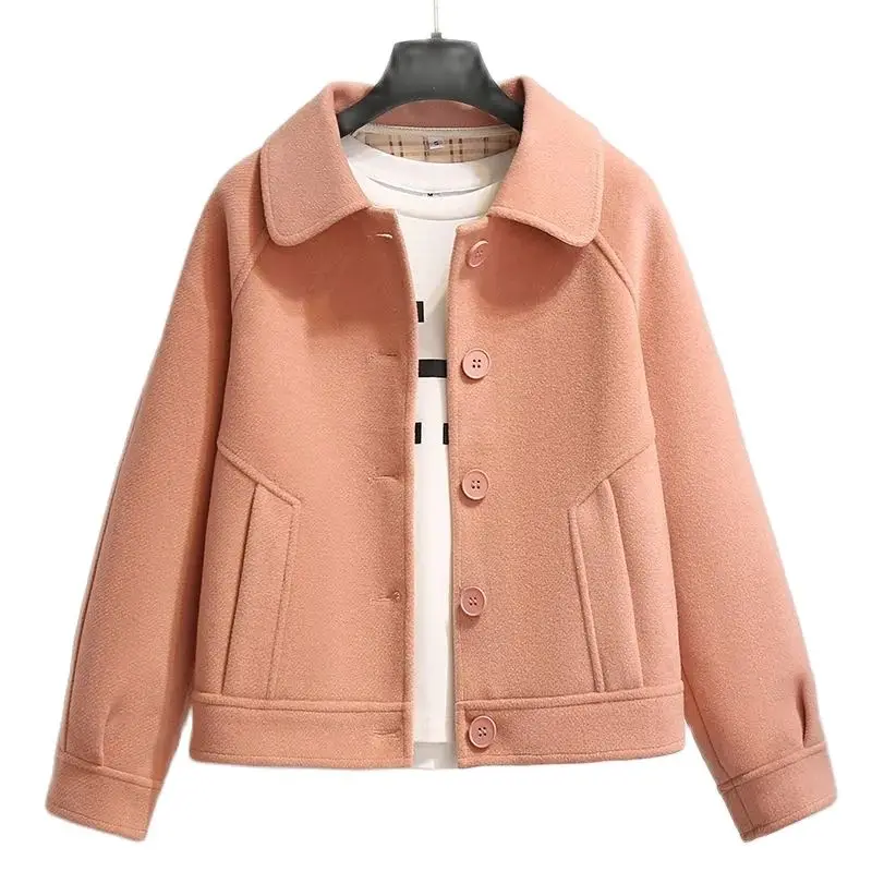 Fashion Woolen Coat Women's Short 2024 Spring Autumn New Korean Version Loose Wild Woolen Coat Retro Elegant Jacket Overcoat
Fashion Woolen Coat Women's Short 2024 Spring Autumn New Korean Version Loose Wild Woolen Coat Retro Elegant Jacket Overcoat