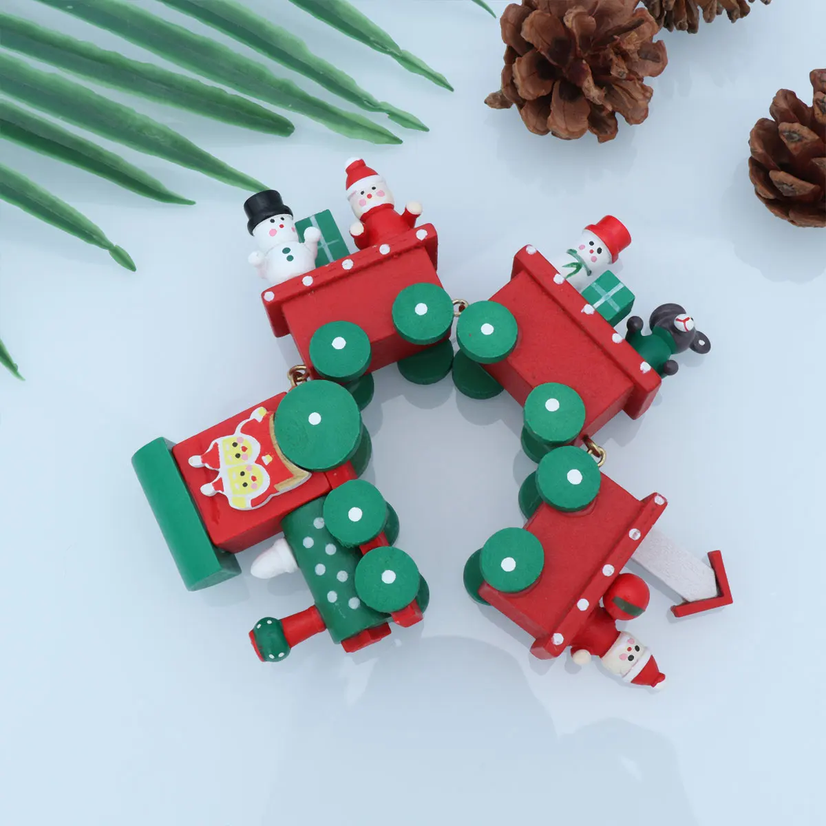 Wooden Christmas Train Mini Four Section Eco Friendly Toy Colorful Cartoon Desktop nament Holiday for Table
Wooden Christmas Train Mini Four Section Eco Friendly Toy Colorful Cartoon Desktop nament Holiday for Table