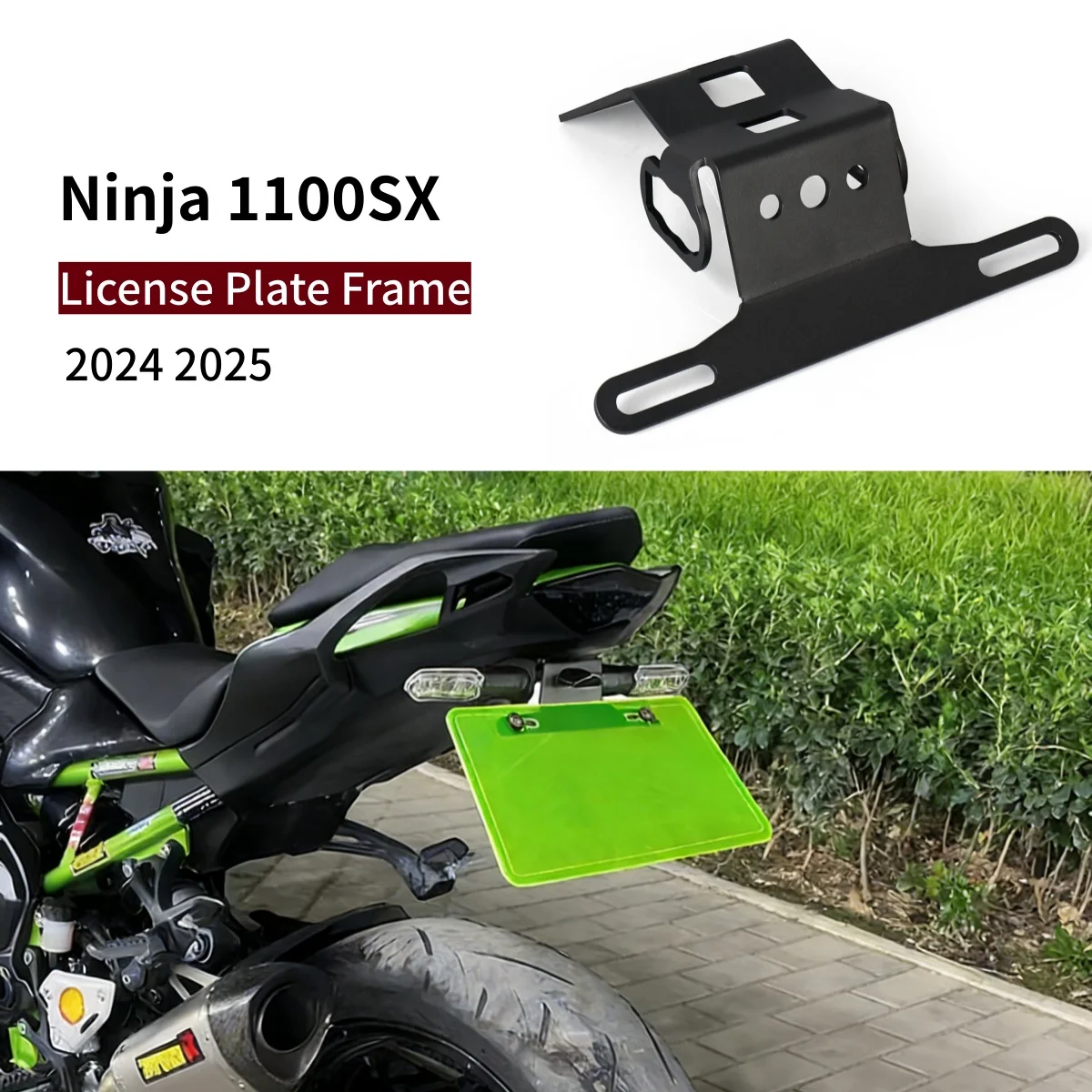 Держатель номерного знака (кронштейн) для Ninja 1100SX 2024-2025: Комплект для устранения заднего крыла (Tail Tidy Fender Eliminator Kit) – Аксессуары для мотоциклов
Держатель номерного знака (кронштейн) для Ninja 1100SX 2024-2025: Комплект для устранения заднего крыла (Tail Tidy Fender Eliminator Kit) – Аксессуары для мотоциклов
