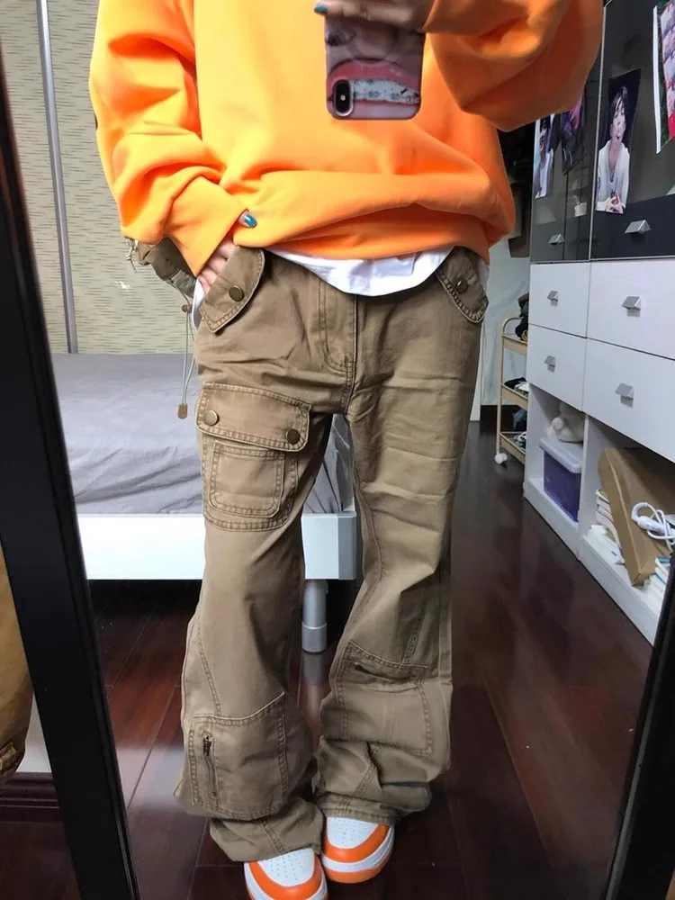 Retro American Khaki Multi-ket Work Pants Men's Autumn Winter Design Sense Jeans Micro Flare Pants Straight Leg Casual Pants
Retro American Khaki Multi-ket Work Pants Men's Autumn Winter Design Sense Jeans Micro Flare Pants Straight Leg Casual Pants