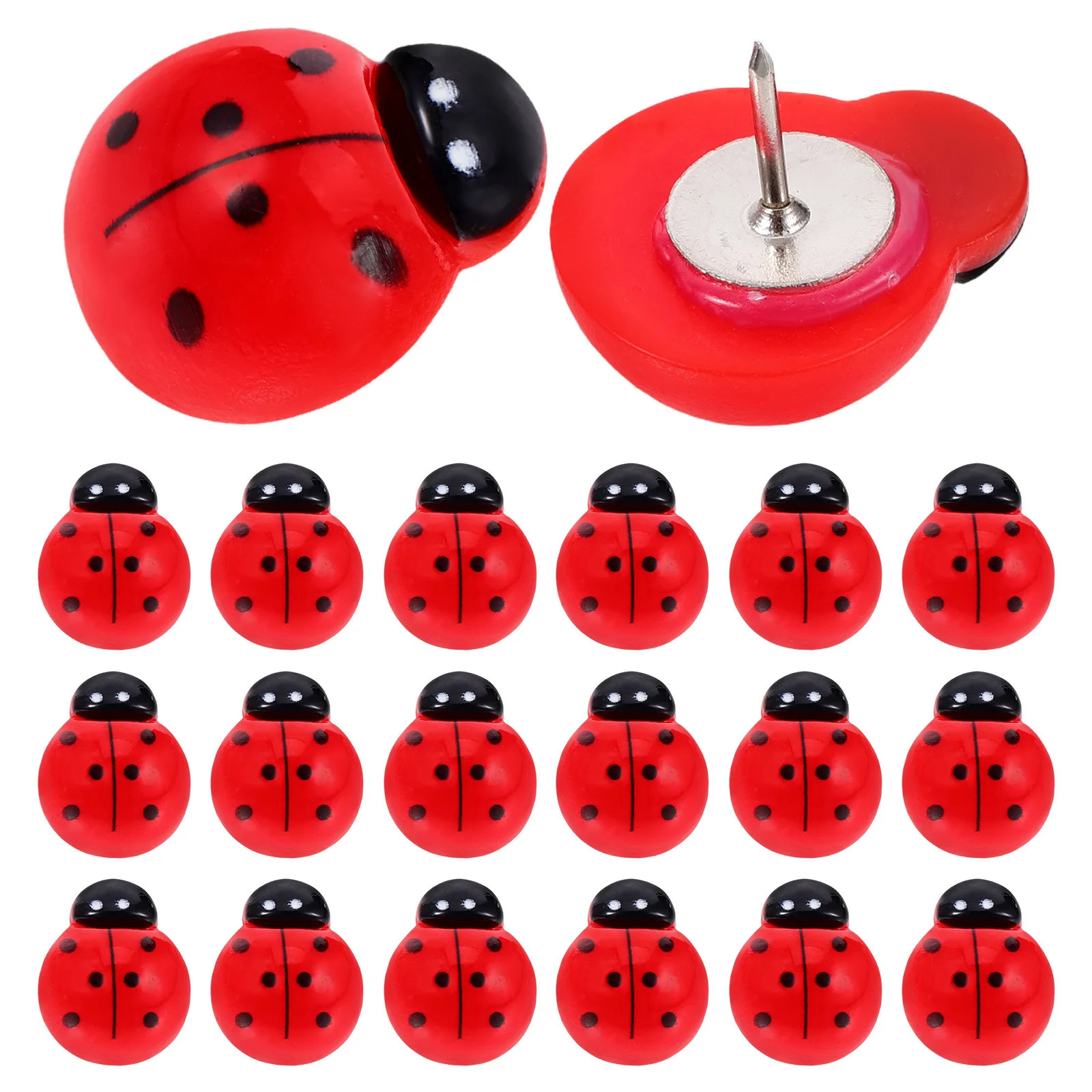 20 Pcs Metal Seven Star Ladybug Pushpin Bulletin Board Plastic Cute Notice Pins
20 Pcs Metal Seven Star Ladybug Pushpin Bulletin Board Plastic Cute Notice Pins