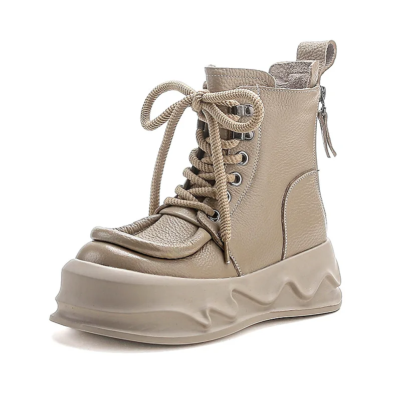 6cm Woman Genuine Leather Ankle Boots Motorcycle Ethnic Spring PUNK Moccasins Flats Platform Wedge Autumn Booties Shoes
6cm Woman Genuine Leather Ankle Boots Motorcycle Ethnic Spring PUNK Moccasins Flats Platform Wedge Autumn Booties Shoes