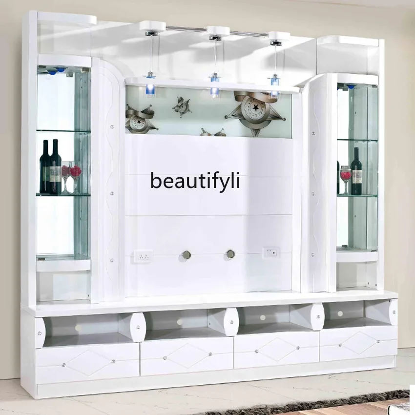 A55 Living room integrated TV cabinet, modern simple combination wall European multi-functional storage background wall cabinet
A55 Living room integrated TV cabinet, modern simple combination wall European multi-functional storage background wall cabinet