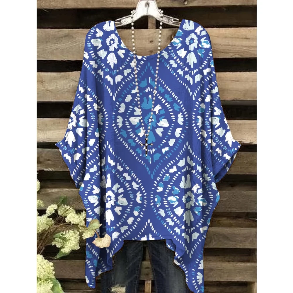 Модная женская футболка, модная летняя блузка с коротким рукавом и принтом в этническом стиле в стиле бохо, с круглым вырезом, свободный повседневный пуловер
Модная женская футболка, модная летняя блузка с коротким рукавом и принтом в этническом стиле в стиле бохо, с круглым вырезом, свободный повседневный пуловер