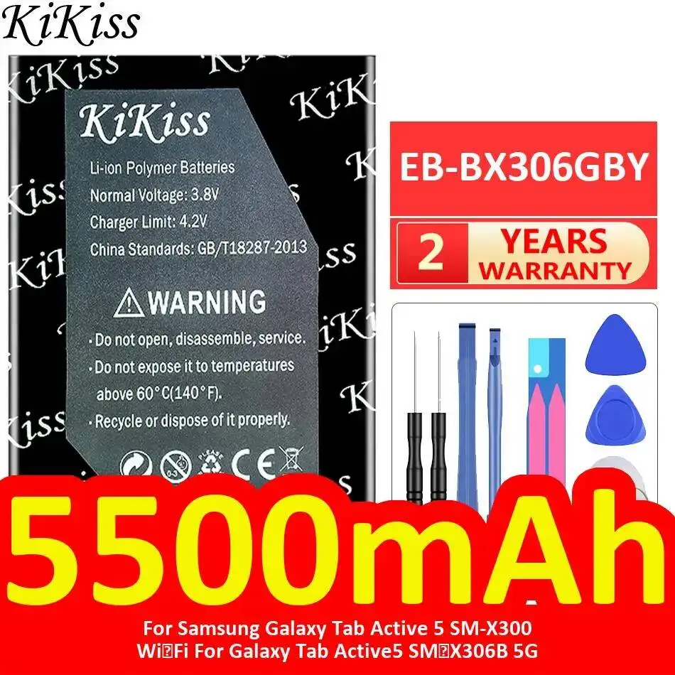 Tablet Battery EB-BX306GBY 5500mAh For Samsung Galaxy Tab Active 5 SM-X300 Wi‑Fi For Galaxy Tab Active5 SM‑X306B 5G
Tablet Battery EB-BX306GBY 5500mAh For Samsung Galaxy Tab Active 5 SM-X300 Wi‑Fi For Galaxy Tab Active5 SM‑X306B 5G