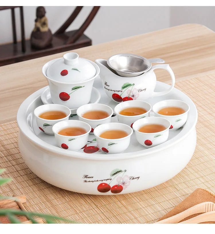 Full Ceramic Kung Fu Tea Set Tea Tray Cover Bowl Fair Cup Tea Cup Simple Home Tea Infuser
Full Ceramic Kung Fu Tea Set Tea Tray Cover Bowl Fair Cup Tea Cup Simple Home Tea Infuser