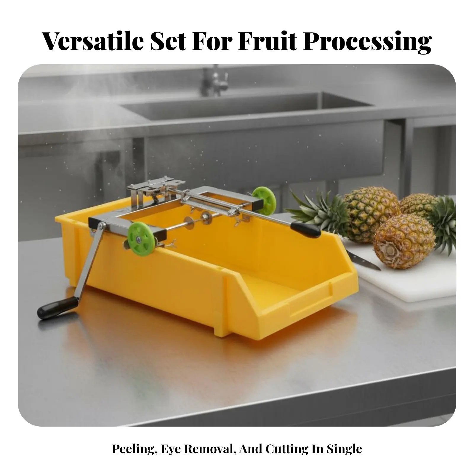 3 Pieces Pineapple Skin Remover Machine Professional Grade Pineapple Skin Remover Corer Tool Time Saving Easy to Use for Chefs
3 Pieces Pineapple Skin Remover Machine Professional Grade Pineapple Skin Remover Corer Tool Time Saving Easy to Use for Chefs
