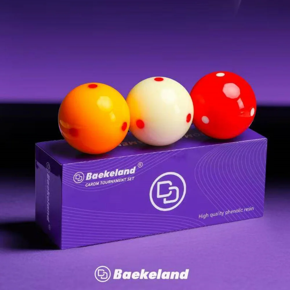 Baekeland Carom Tournament Grade Phenolic Resin Carom Pool 3-Balls Set 61.5mm
Baekeland Carom Tournament Grade Phenolic Resin Carom Pool 3-Balls Set 61.5mm