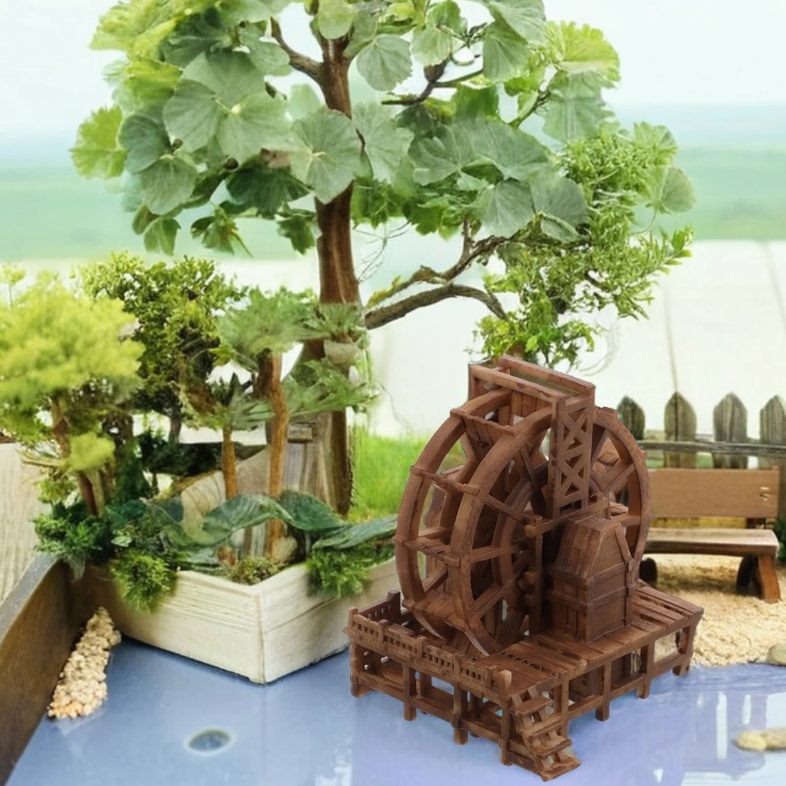 Waterwheel Bonsai Miniature Aquarium Ornament Resin Fish Tank Landscape Decor Zen Garden Simulation Water Feature Desktop
Waterwheel Bonsai Miniature Aquarium Ornament Resin Fish Tank Landscape Decor Zen Garden Simulation Water Feature Desktop