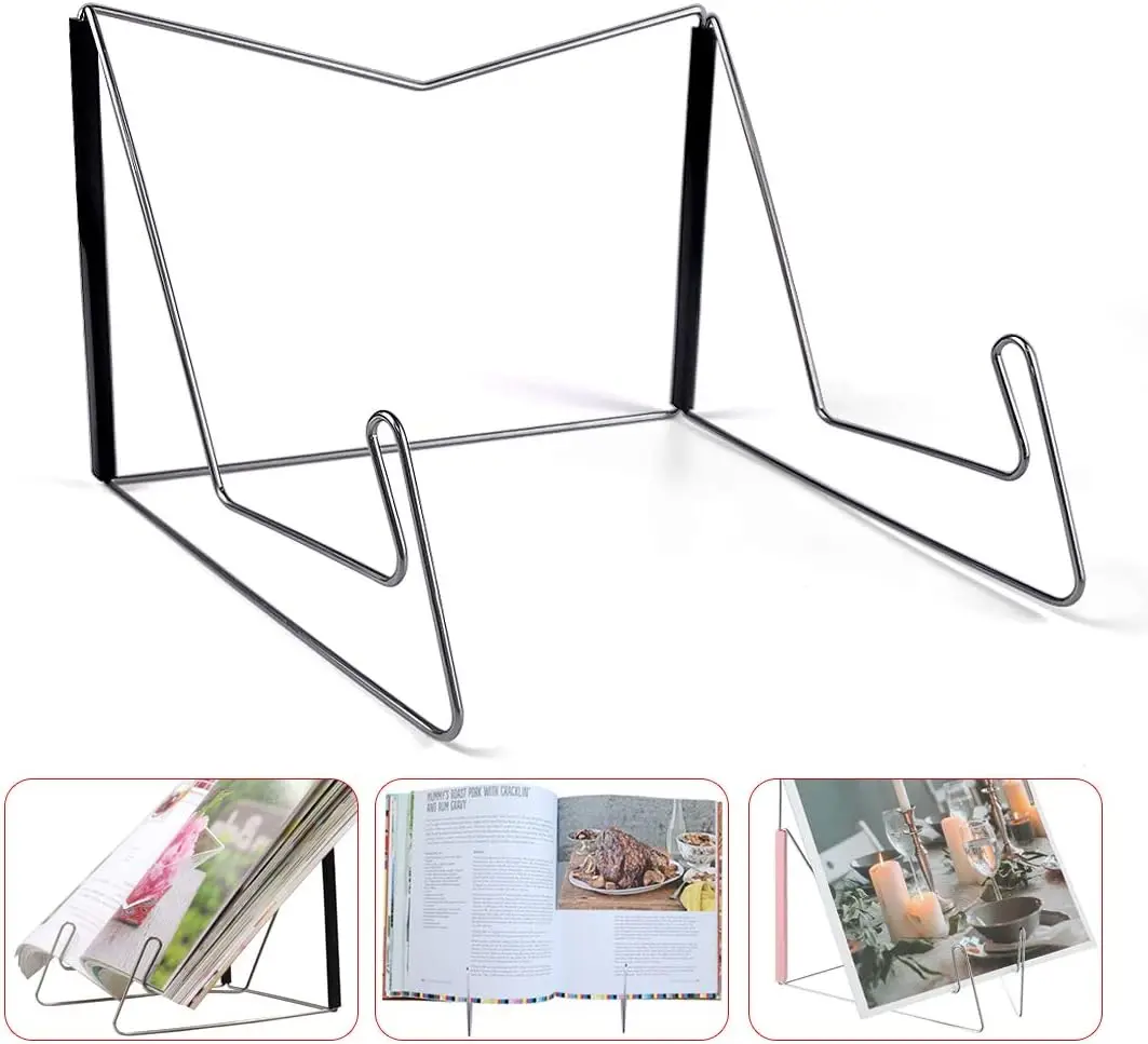 1PCS Fold-n-Stow Book Stand, Metal Bookstand Music Book Easel Display Holder, Portable Reading Stand, Bookrest
1PCS Fold-n-Stow Book Stand, Metal Bookstand Music Book Easel Display Holder, Portable Reading Stand, Bookrest