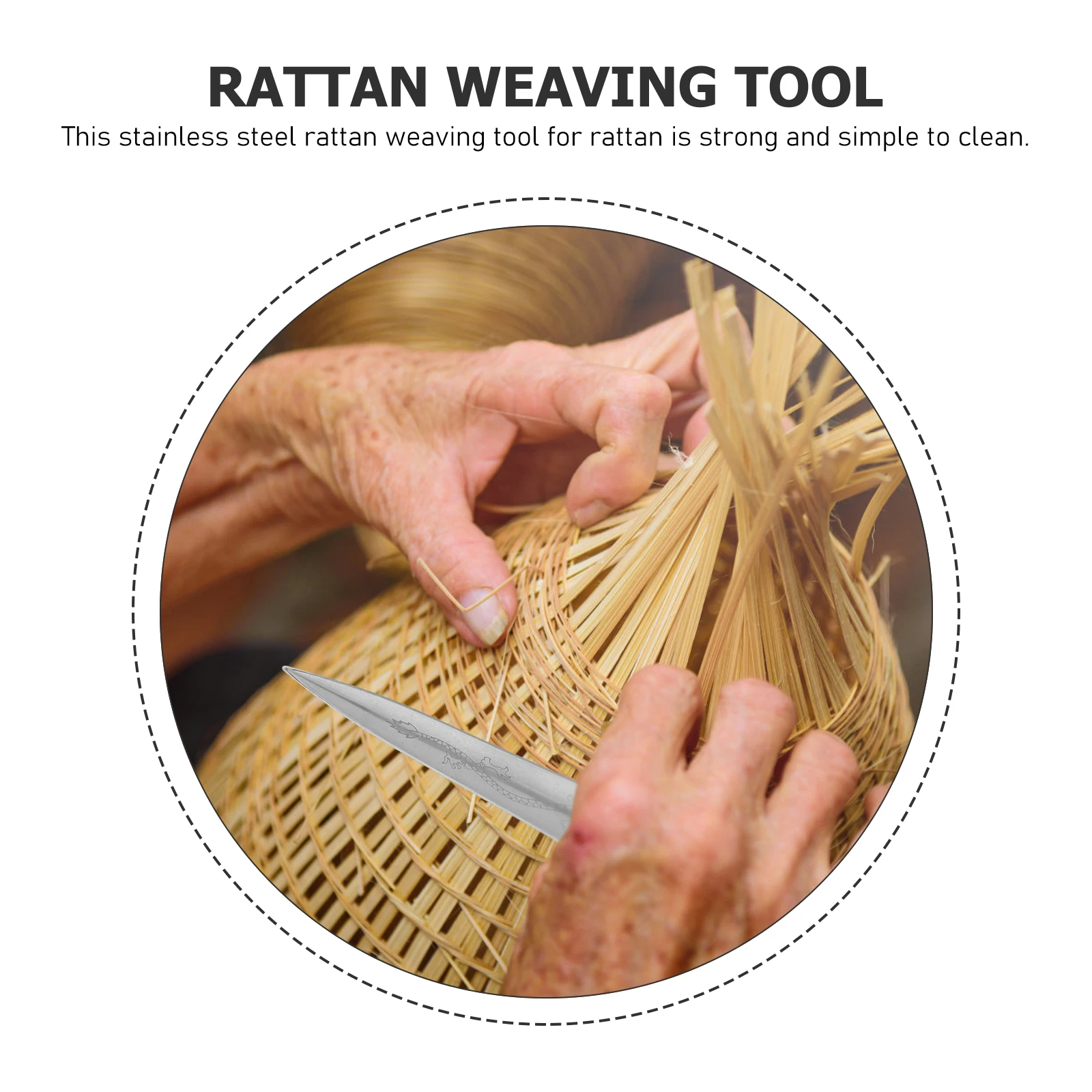 Stainless Steel Rattan Weaving Tool Cane Webbing Baskets Pick Trim Pry Bar Wicker Repair Kit Basket Weaving Kit
Stainless Steel Rattan Weaving Tool Cane Webbing Baskets Pick Trim Pry Bar Wicker Repair Kit Basket Weaving Kit
