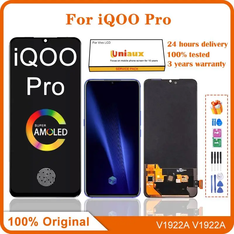 6.41" Original AMOLED For Vivo IQOO Pro LCD Display Touch Screen Digitizer Assembly for vivo iqoo pro lcd Support fingerprint
6.41" Original AMOLED For Vivo IQOO Pro LCD Display Touch Screen Digitizer Assembly for vivo iqoo pro lcd Support fingerprint