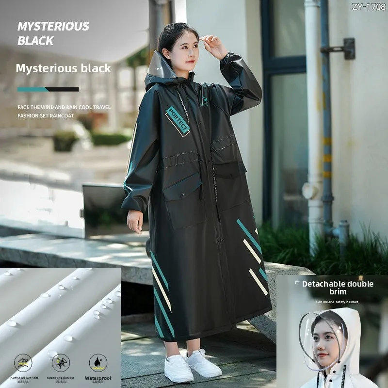 Anti Rainstorm Motorcycle Rainwear Long Style EVA Waisted Full Body Raincoat for Electric Bike Riders
Anti Rainstorm Motorcycle Rainwear Long Style EVA Waisted Full Body Raincoat for Electric Bike Riders