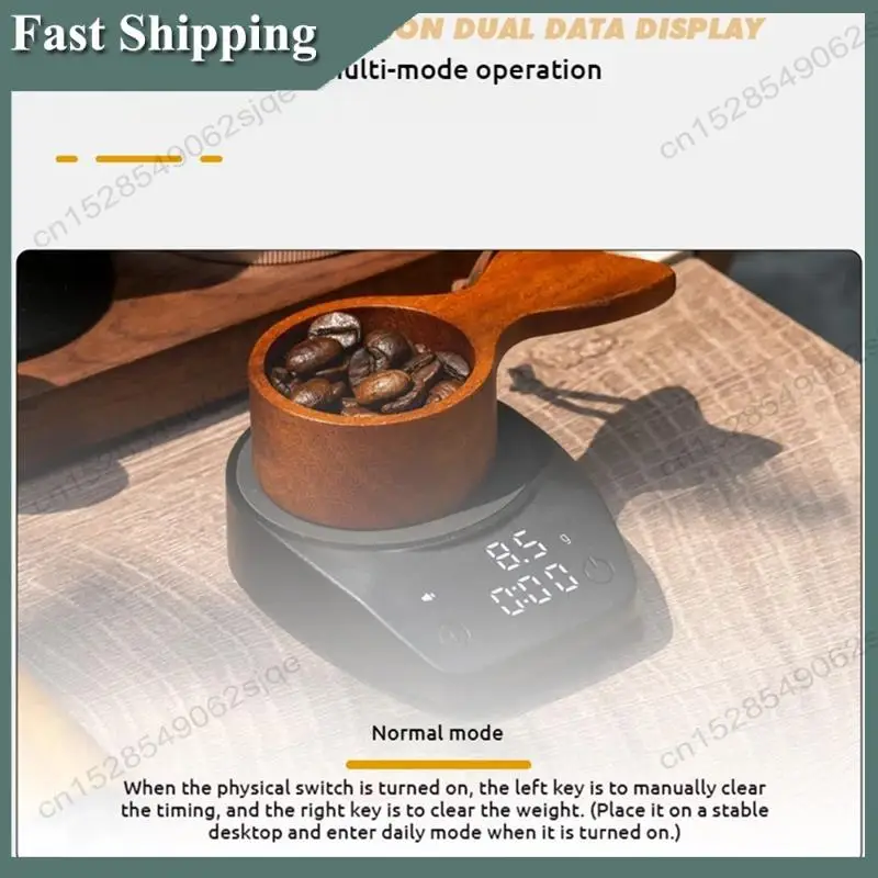-ABKM Mini Coffee Time Scale, Italian Coffee Bean Weighing Scale, Kitchen Small 0.1G Coffee Electronic Waterproof Scale
-ABKM Mini Coffee Time Scale, Italian Coffee Bean Weighing Scale, Kitchen Small 0.1G Coffee Electronic Waterproof Scale