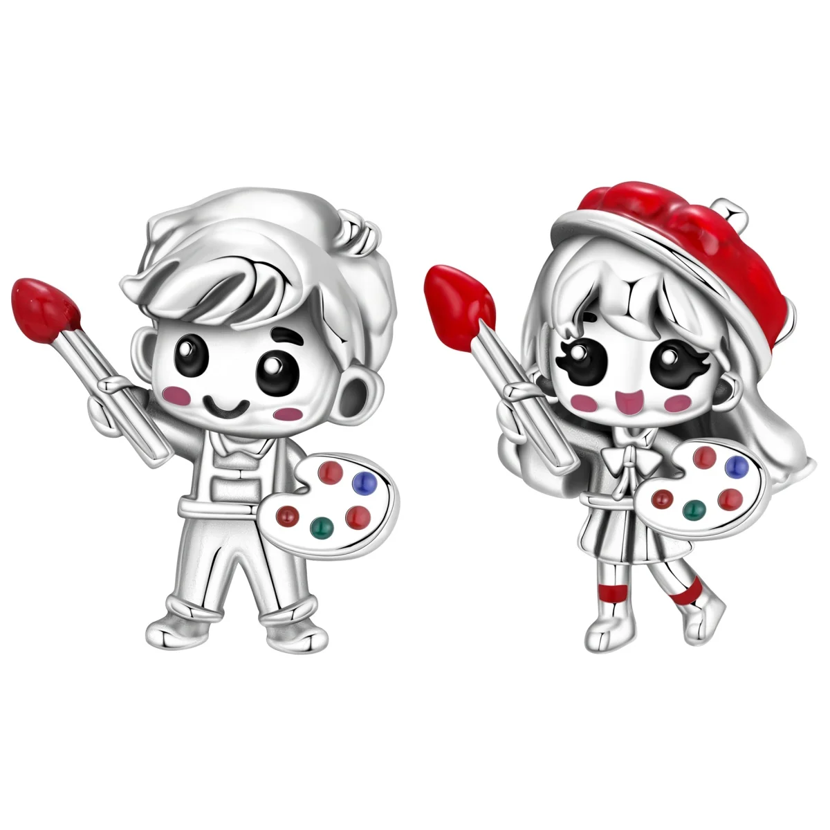 MISEFF S925 Sterling Silver Charm Character Profile Cute Little Artists Boy Girl Bead For Bracelet DIY Jewelry Making Women Gift
MISEFF S925 Sterling Silver Charm Character Profile Cute Little Artists Boy Girl Bead For Bracelet DIY Jewelry Making Women Gift