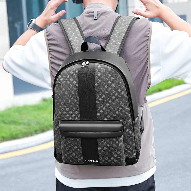 Новый мужской рюкзак из искусственной кожи с принтом, многофункциональный рюкзак для ноутбука 15,6 дюйма, школьная сумка, дорожная сумка, деловая Mochila SAC 백팩
Новый мужской рюкзак из искусственной кожи с принтом, многофункциональный рюкзак для ноутбука 15,6 дюйма, школьная сумка, дорожная сумка, деловая Mochila SAC 백팩