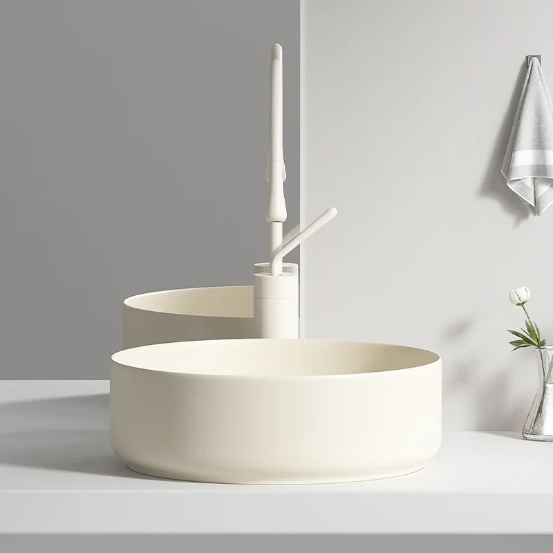 Cream air circular table basin household sink ceramic sink toilet wash basin balcony wash tools hotel home decoration
Cream air circular table basin household sink ceramic sink toilet wash basin balcony wash tools hotel home decoration
