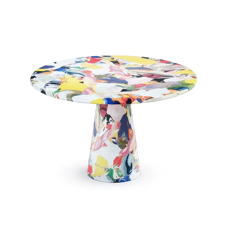 Painted table creative round dining table fiberglass leisure tea small side
Painted table creative round dining table fiberglass leisure tea small side