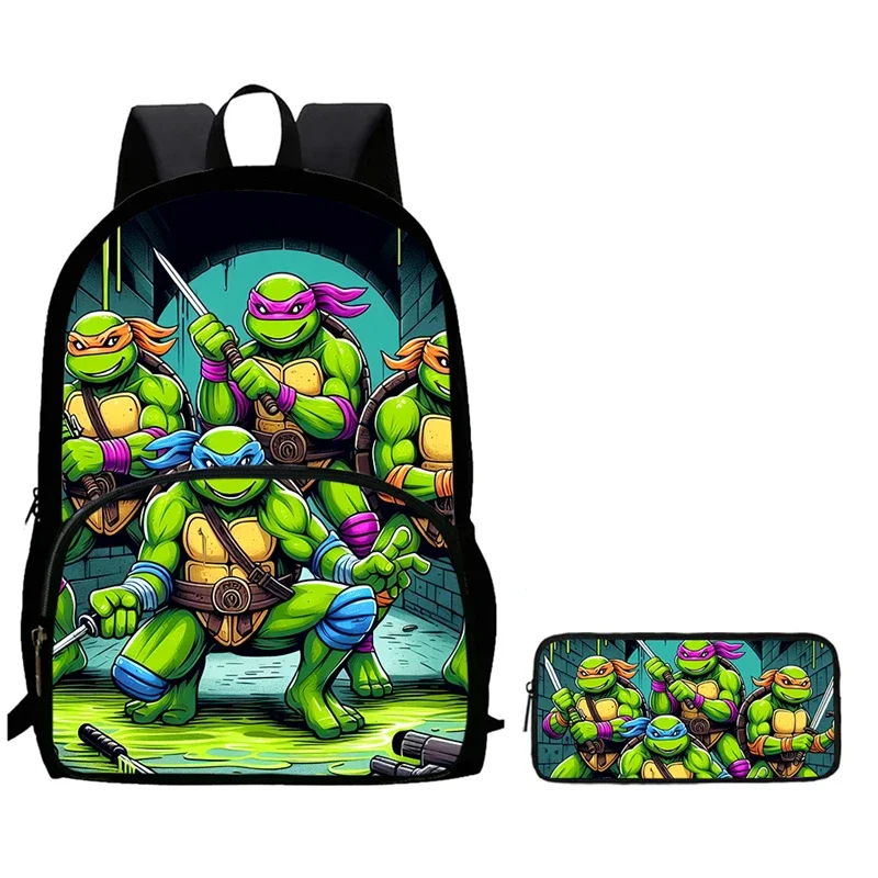 2Pcs Set School Backpack with Front Pocket,Cartoon TM-NT School Bags for Girls Boys,Large Child Backpack for Aged 5-10
2Pcs Set School Backpack with Front Pocket,Cartoon TM-NT School Bags for Girls Boys,Large Child Backpack for Aged 5-10