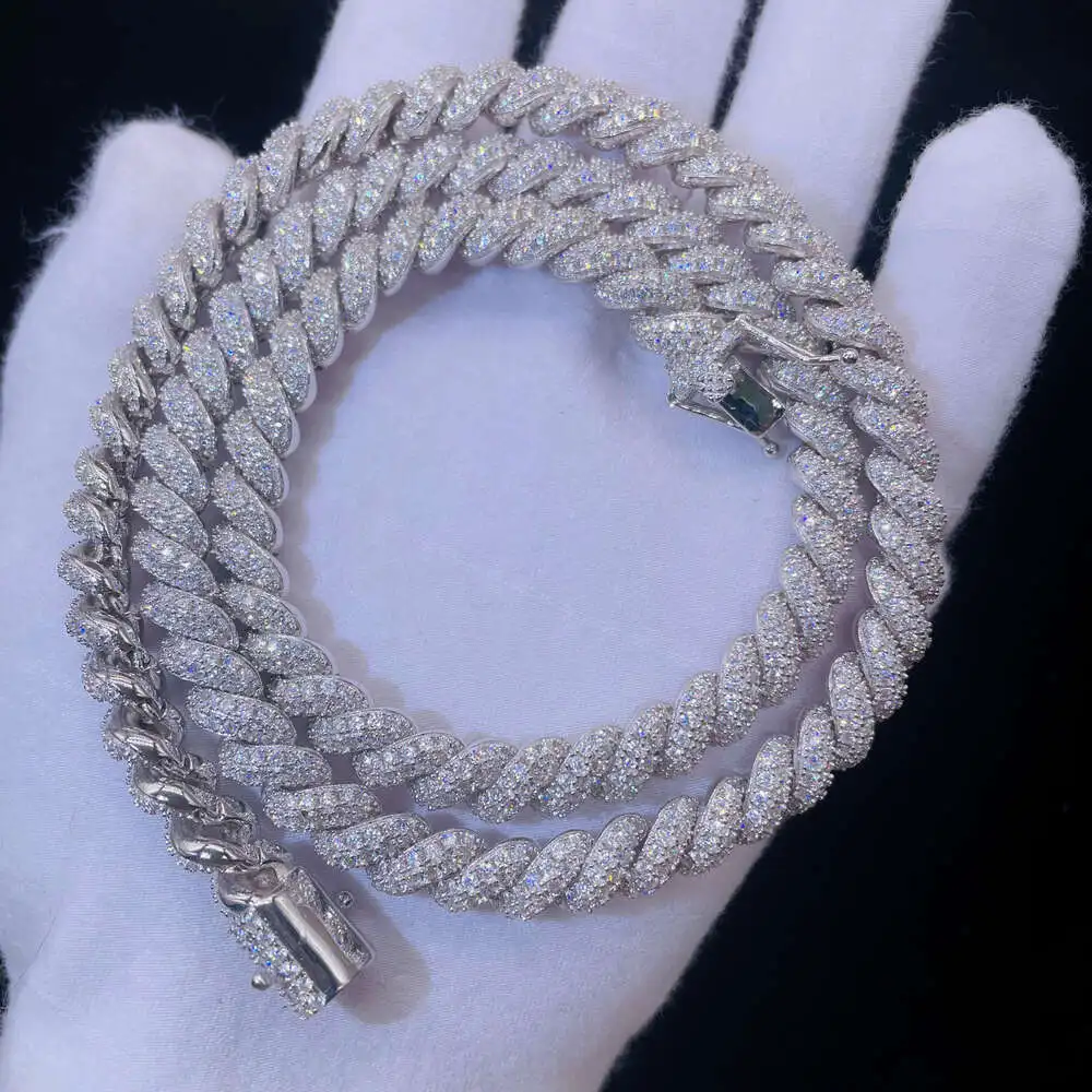 Luxury Jewelry 8mm Iced Chain Pass Diamond Tester Sterling Silver 925 Vvs Diamond Cuban Link Chain
Luxury Jewelry 8mm Iced Chain Pass Diamond Tester Sterling Silver 925 Vvs Diamond Cuban Link Chain