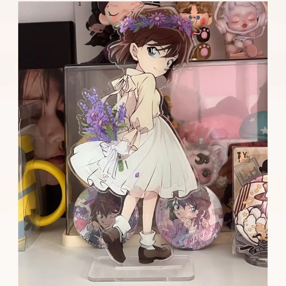 Новые акриловые подставки «Детектив Конан» и «Ия Хайbara», милые настольные украшения в качестве подарка для друзей. 
Новые акриловые подставки «Детектив Конан» и «Ия Хайbara», милые настольные украшения в качестве подарка для друзей.