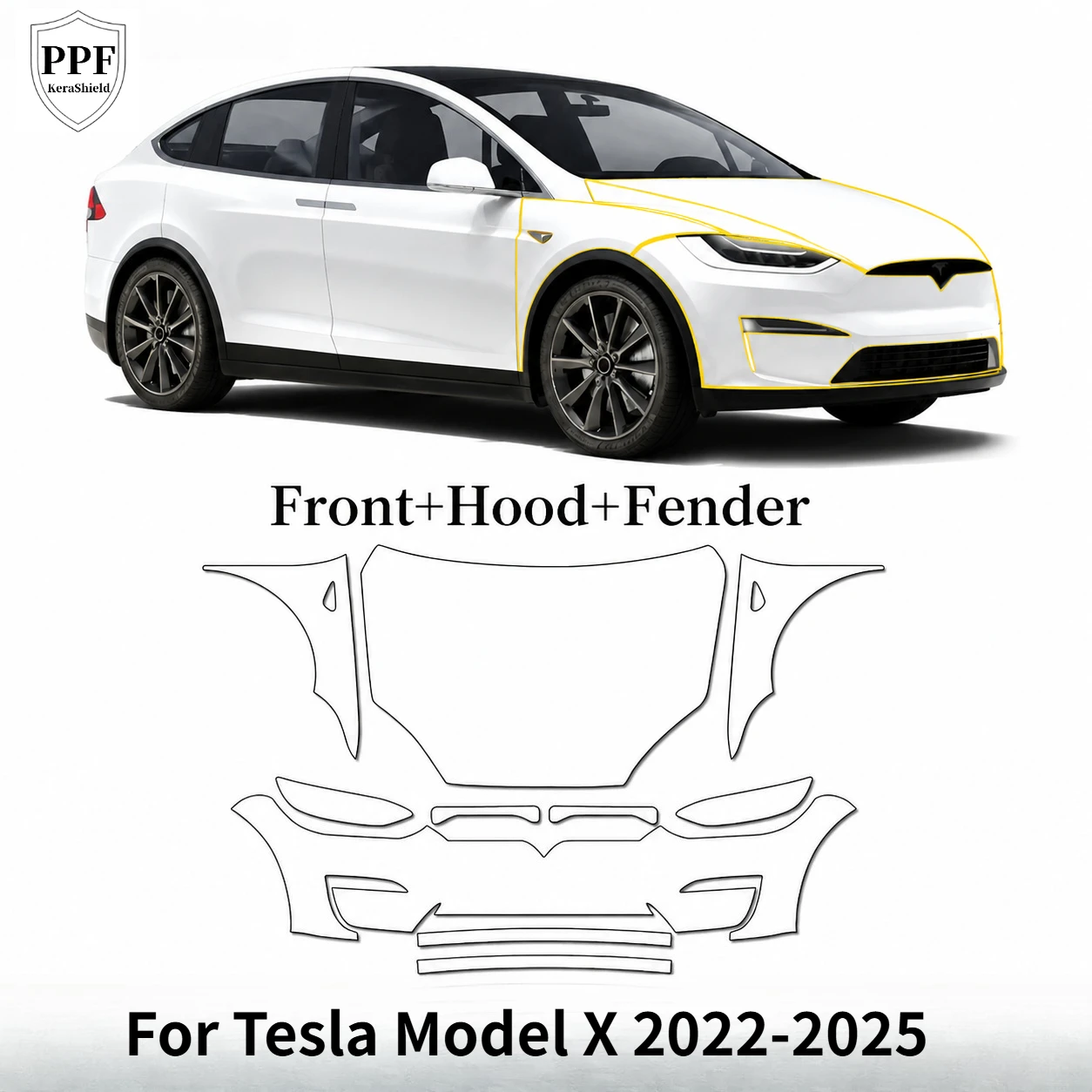 For Tesla Model X 2022-2025 TPU Car Paint Protection Film Anti-Scratch Invisible Repairable Pre-cut PPF Clear Bra Self-adhesive
For Tesla Model X 2022-2025 TPU Car Paint Protection Film Anti-Scratch Invisible Repairable Pre-cut PPF Clear Bra Self-adhesive