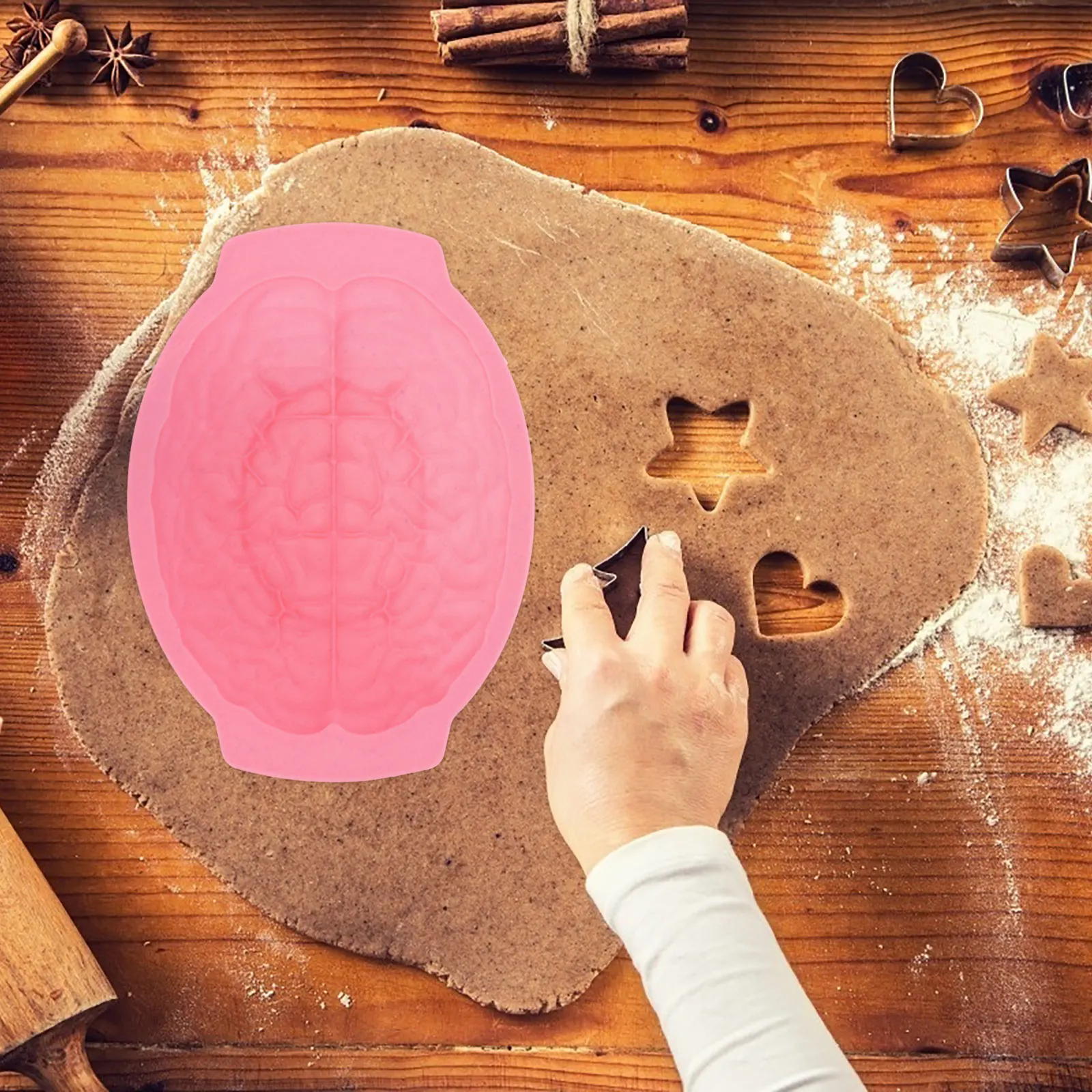 Silicone Baking Mold Brain Shaped Fondant Cake Chocolate Dessert Diy Tool Microwave Oven Refrigerator Safe Kitchen Supplies
Silicone Baking Mold Brain Shaped Fondant Cake Chocolate Dessert Diy Tool Microwave Oven Refrigerator Safe Kitchen Supplies