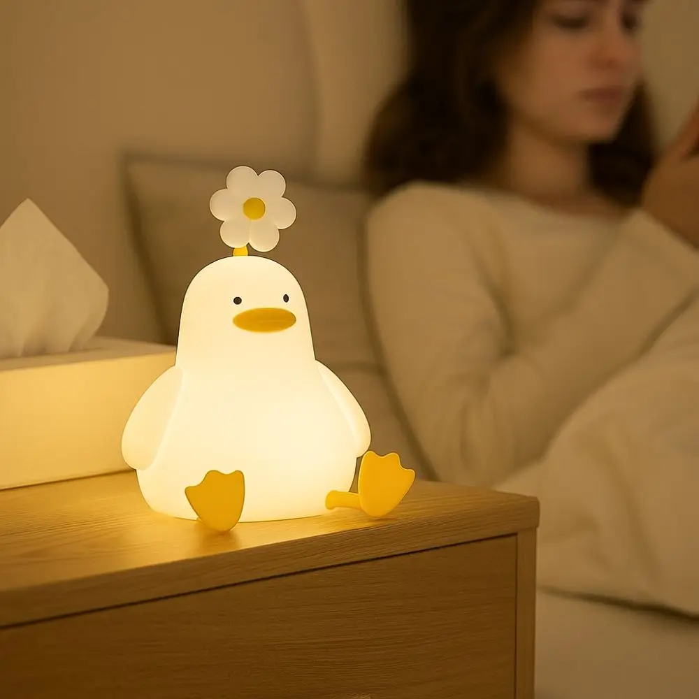 Funny Cartoon Duck Night Light Dimmable Soft Light Animal Night Lamp USB Rechargeable Silicone Night Light Bedroom Lighting
Funny Cartoon Duck Night Light Dimmable Soft Light Animal Night Lamp USB Rechargeable Silicone Night Light Bedroom Lighting